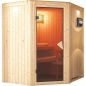 Preview: Karibu Systemsauna Tonja | 184 x165 cm | Wandstärke 68mm | Sparset