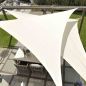 Preview: Nesling Coolfit Sonnensegel 3-Eck 500x500x500 cm Altweiss