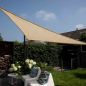 Preview: Nesling 90° Coolfit Sonnensegel 3-Eck 400x400x570 cm Sand