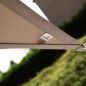 Preview: Nesling Dreamsail Sonnensegel 3-Eck, creme 400x400x400 cm Wasserdicht