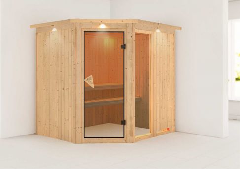 Karibu Systemsauna Fiona 2| 196x170 cm | Wandstärke 68mm