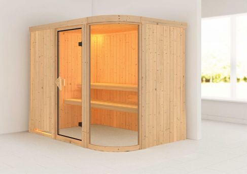 Karibu Systemsauna Parima 4 |  231x170 cm | Wandstärke 68mm