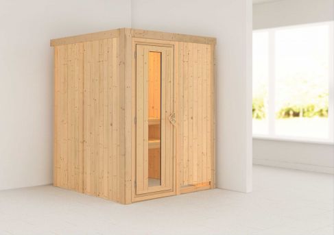 Karibu Systemsauna Norin 151x151 cm | Wandstärke 68mm