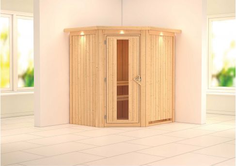 Karibu Systemsauna Taurin 170x151 cm | Wandstärke 68mm