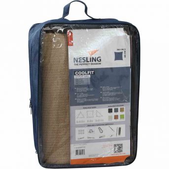 Nesling Coolfit Sonnensegel Quadrat 360x360x360x360 cm Sand