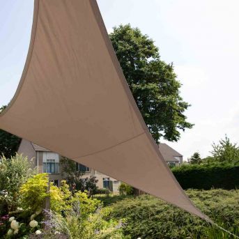 Nesling Dreamsail Sonnensegel 3-Eck Grau 500x500x500 cm Wasserdicht