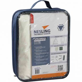 Nesling Dreamsail Sonnensegel 3-Eck, creme 400x400x400 cm Wasserdicht