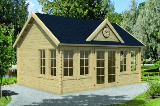 Gartenhaus Clockhouse 44mm 550x400cm