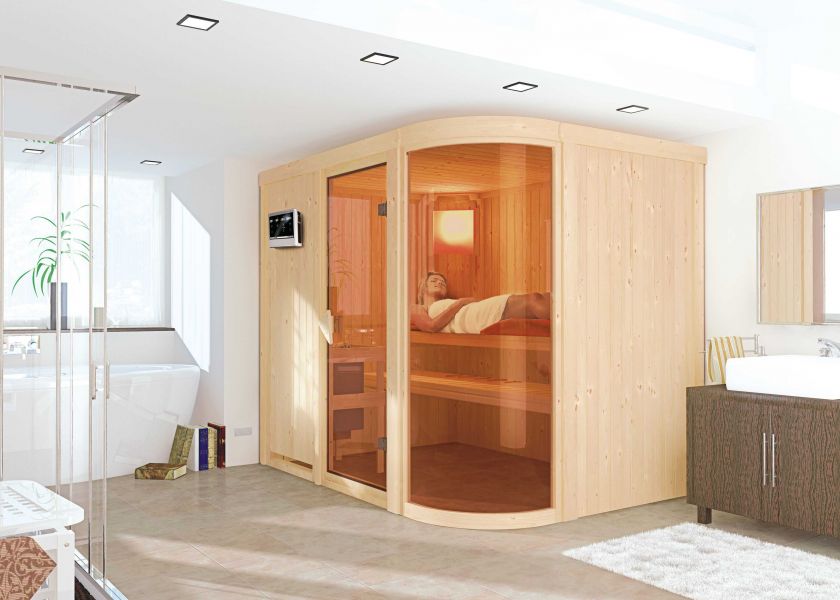 Karibu Systemsauna Parima 4 |  231x170 cm | Wandstärke 68mm