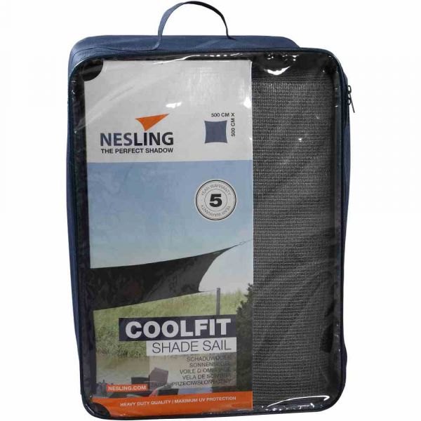 Nesling Coolfit Sonnensegel Quadrat 500x500x500x500 cm Grau