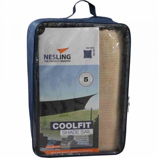 Nesling Coolfit Sonnensegel Quadrat 360x360x360x360 cm Sand